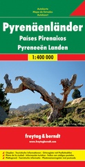 Wegenkaart - Autokaart - Landkaart  Pyreneeën Landen | Freytag & Berndt