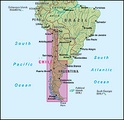 Landkaart - wegenkaart Chile - Patagonia - Chili & Patagonië | Nelles Maps