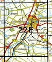 Topografische kaart / Wandelkaart 22E Coevorden