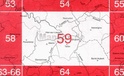 Topografische kaart 59 Saint Hubert 1:50.000 Wandelkaart Belgie