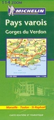 Landkaart - wegenkaart Cote d Azur - Var - Gorges de Verdon   zoom 114 | Michelin