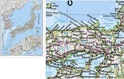 Wandkaart - landkaart Japan - Korea | National Geographic geplastificeerd