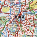 Landkaart -  wegenkaart Melbourne to Brisbane | Hema maps