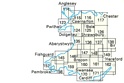 Overzicht wandelkaarten / topografische kaarten Wales Ordnance Survey 1:50.000