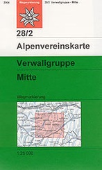 Wandelkaart - Alpenvereinskarte 28/2 Verwallgruppe, mittl. Blatt | OAV