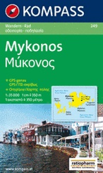 Wandelkaart - Fietskaart WK 249 Mykonos | Kompass