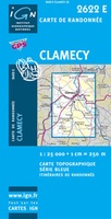Wandelkaart 2622 E - 2622E Clamecy topografische kaart | IGN Institut Geographique National