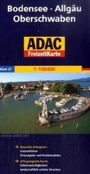 27 Wegenkaart - landkaart Bodensee, Allgäu, Oberschwaben | ADAC