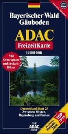 Wegenkaart - landkaart 25 Bayerischer Wald - Beierse Woud , Gäuboden | ADAC