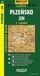 Shocart 15 PLZEŇSKO - Jih , Pilsen - Süd / Wandelkaart Tsjechie