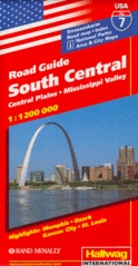 Wegenkaart - Landkaart - Autokaart 07 South Central, Central Plains & Mississippi Valley ( Kansas, Missouri, Oklahoma, Arkansas, Illinios )| Hallwag