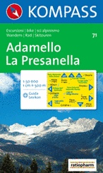 Wandelkaart 71 Adamello-La Presanella | Kompass