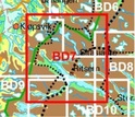 Wandelkaart BD07 Sitasjaure - Ritsem Fjällkarta Topografische kaart Zweden | Lantmateriet