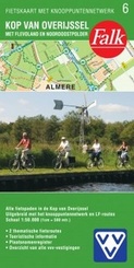 Fietskaart 06 Kop van Overijssel met Flevoland en Noordoostpolder ( Met knooppuntennetwerk ) | Falk
