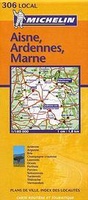 Wegenkaart - landkaart - autokaart 306 Aisne - Ardennes - Marne | Michelin Local