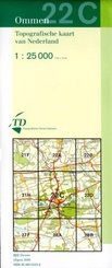 Topografische kaart / Wandelkaart 22C Ommen
