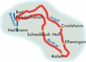 Fietsgids Kocher-Jagst-Radweg | Bikeline