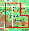 Wandelkaart Z7 Åre - Vålådalen - Bydalen Fjällkarta Topografische kaart Zweden | Lantmateriet
