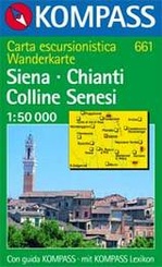 Wandelkaart fietskaart 661 Siena - Chianti - Colline Senesi - Toscane | Kompass
