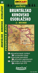 Shocart 59 BRUNTÁLSKO, KRNOVSKO, OSOBLAŽSKO - Freudenthal - Jägerndorf - Hotzenplotz   / Wandelkaart Tsjechie