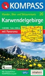 Wandelkaart 26 Karwendelgebirge | Kompass