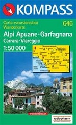 Kompass wandelkaart 646 Alpi Apuane-Garfagnana