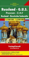 Wegenkaart - Landkaart  Rusland - Russia | Freytag & Berndt