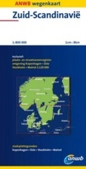 Wegenkaart - Landkaart Zuid-Scandinavië| ANWB
