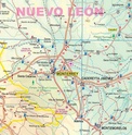 Wegenkaart - Landkaart Mexico North East | ITMB