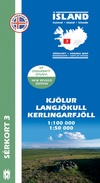 Wandelkaart 03 Kjölur - Langjökull - Kerlingrafjöll - IJsland | Mal og Menning