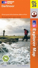28 Topografische kaart en Wandelkaart Dartmoor OLM 28 | Ordnance Survey