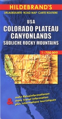 Wegenkaart - Landkaart Colorado Plateau - Canyonlands - Rocky mountains | Hildebrand's