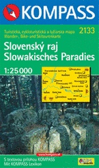 Kompass wandelkaart 2133 Slovenský ray - Slowakische Para / Slowakije