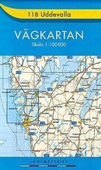 Landkaart - wegenkaart 118 Uddevalla vagkarten  - Zweden | Lantmariet