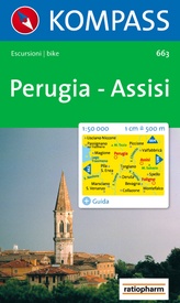 Wandelkaart 663 Perugia - Assisi | Kompass