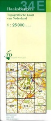 Topografische kaart / Wandelkaart 34E Haaksbergen