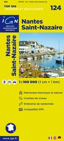 Wegenkaart - Landkaart 124 fietskaart Nantes - Châteaubriant - Ancenis - St. Nazaire - Redon | IGN