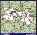 Wegenkaart - landkaart - autokaart 317 Indre et Loire - Maine et loire | Michelin Local
