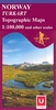 Wandelkaart 2491 Stolsheimen - Naeroyfjorden, topografische kaart Turkart Noorwegen | Statens