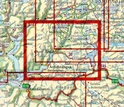 Wandelkaart 2531 Årdal - Luster - Lærdal - Vang, topografische kaart Turkart Noorwegen | Statens - Ugland IT