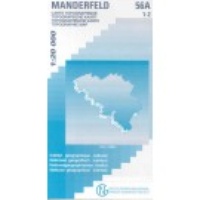 Topografische kaart Belgie NGI 56A / 1-2 Manderfeld (1:20.000) - wandelkaart 