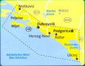 Wandelkaart WK 2903  Dalmatinische Küste Süd Dubrovnik - Kotor - Ulcinj | Kompass