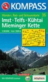 Wandelkaart 35 - Imst-Telfs-Kühtai-Mieminger Kette | Kompass