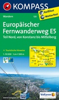 Wandelkaart 120  Europ. Fernwanderweg E5 | Kompass