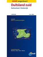 Wegenkaart - Autokaart - Landkaart Duitsland zuid Zwitzerland Oostenrijk | ANWB