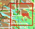 Wandelkaart BD03 Rensjön - Pulsujärvi Fjällkarta Topografische kaart Zweden | Lantmateriet