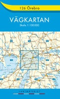 Landkaart - wegenkaart 126 Örebro vagkarten - Zweden | Lantmariet