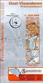 Topografische kaart Oost Vlaanderen - wegenkaart provincie Oost Vlaanderen - België | NGI