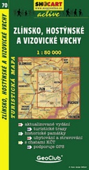 Shocart 70 ZLÍNSKO, HOSTÝNSKÉ A VIZOVICKÉ VRCHY -   / Wandelkaart Tsjechie
