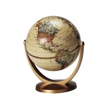 Wereldbol -(globe 34) mini globe 10 cm Antiek| Stella Nova